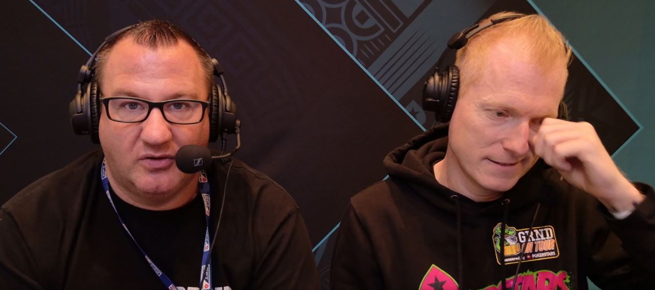 Felix "xflixx" Schneiders und Hempi nach dem Ausscheiden aus dem PokerStars Open Namur 6-handed Deep Stack
